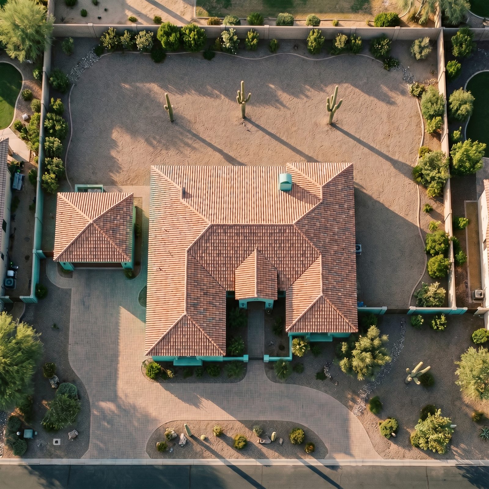 A home painted a non-approved teal trim color.